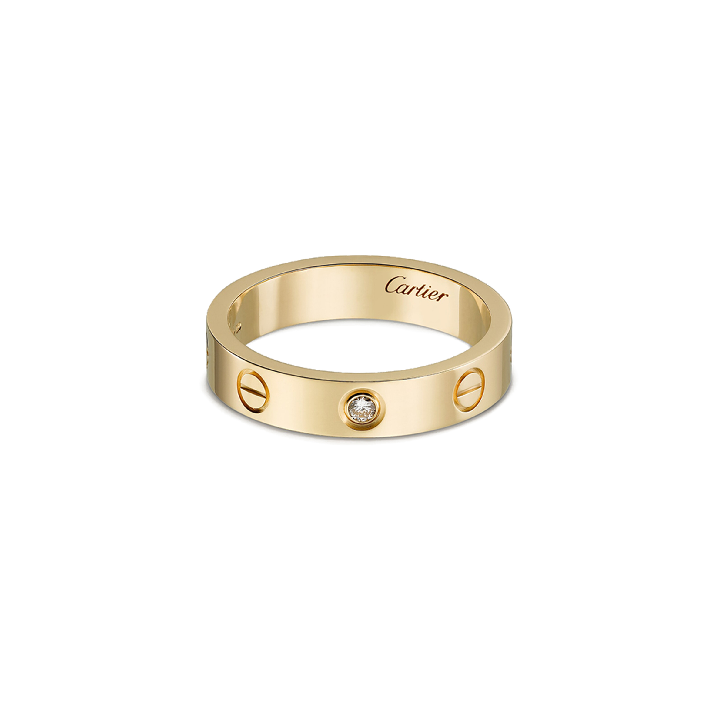 ca*t*er  love wedding band, 1 Di*m*nd b4056100